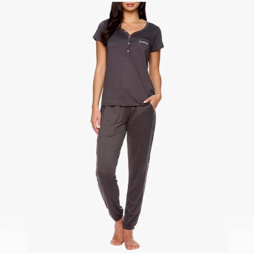 bebe• Women's Charcoal Sleepwear Set 🤩😘❤️